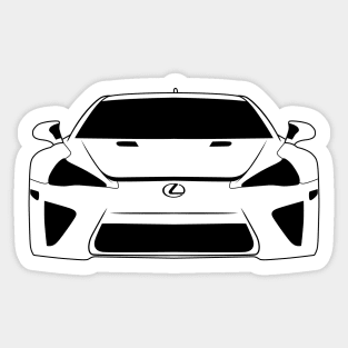 Lexus LFA Monterey Black Outline Sticker
